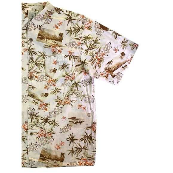 Roundtree & Yorke Men’s Shirt Hawaiian Tropical Button Up Size Large - Picture 4 of 9